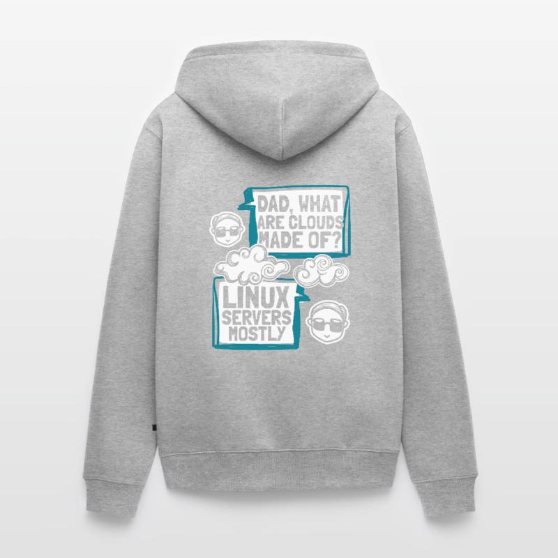 Papa quels sont les clouds faits de Developer Coder Veste à capuche bio Premium Unisexe