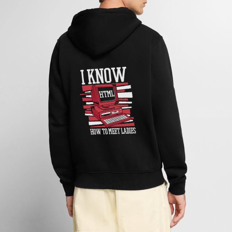 Je sais chaud pour rencontrer des dames Developer Coder Veste à capuche bio Premium Unisexe