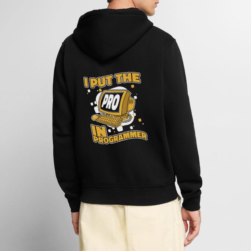 J’ai mis le pro dans Programmeur Developer Coder Veste à capuche bio Premium Unisexe
