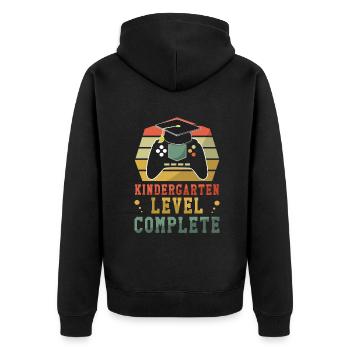 Kindergarten Graduate Graduating 2023 Graduation - Unisex Premium Organic Zip Hoodie - black - Back - Nico (187cm)