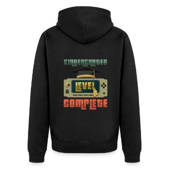 Kindergartenabsolvent absolviert 2023 Gamer-Spiel - Unisex Premium Bio Zip Hoodie - Schwarz - Hinten - Nico (187cm)