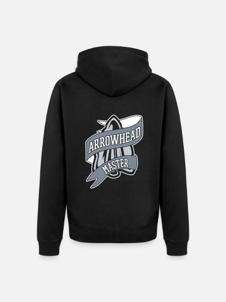 Arrowhead Master Jagdspitzen Arrowhead Hunter - Unisex Premium Bio Zip Hoodie - Schwarz