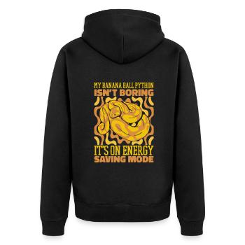 Ce n’est que le mode d’économie d’énergie Snake Banana Ball - Veste à capuche bio Premium Unisexe - noir - Dos - Nico (187cm)