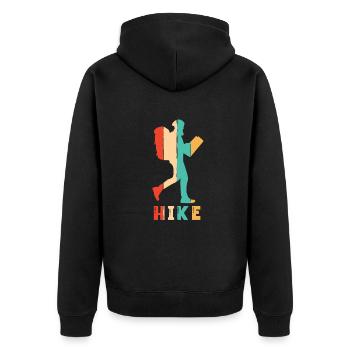 Trekking Randonnée Randonnée Randonnée Randonnée pédestre - Veste à capuche bio Premium Unisexe - noir - Dos - Nico (187cm)