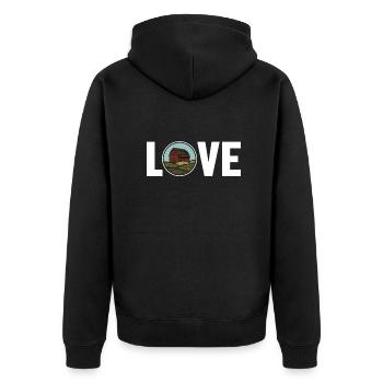 Love Agriculture Agriculteur Biologique Agriculteur Agronome - Veste à capuche bio Premium Unisexe - noir - Dos - Nico (187cm)