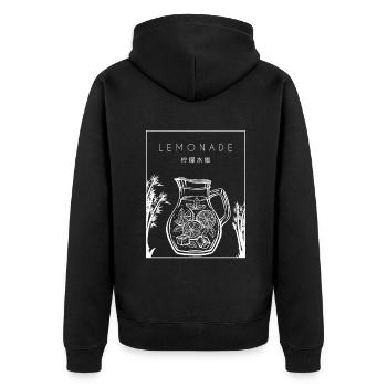 Lemonade Chinese Hanzi Lemonade Lemonade - Unisex Premium Organic Zip Hoodie - black - Back - Nico (187cm)