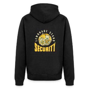 Stand de limonade Sécurité Amateur de limonade - Veste à capuche bio Premium Unisexe - noir - Dos - Nico (187cm)