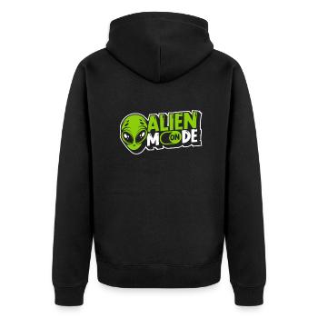 Mode extraterrestre sur Außerirdischer Ufo Conspiracy Alien - Veste à capuche bio Premium Unisexe - noir - Dos - Nico (187cm)