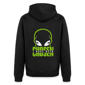 J’ai été choisi Ufo Conspiracy Extraterrestrial - Veste à capuche bio Premium Unisexe - noir - Dos - Nico (187cm)