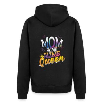Colorful Slime Mom Of Slime Girl Slime Lover - Unisex Premium Organic Zip Hoodie - black - Back - Nico (187cm)