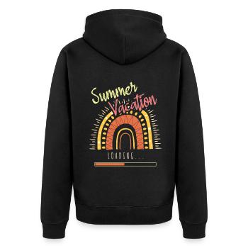 Schools Out Happy Last Class Summer Vacation - Unisex Premium Organic Zip Hoodie - black - Back - Nico (187cm)