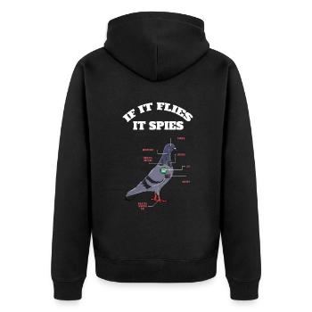 Définition Animal Anatomie Animale De Pigeon Bird - Veste à capuche bio Premium Unisexe - noir - Dos - Nico (187cm)
