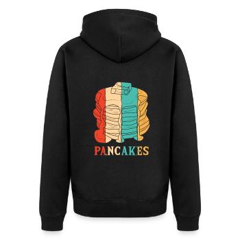 Recettes rétro Griddlecake Flapjack Lover Pancake - Veste à capuche bio Premium Unisexe - noir - Dos - Nico (187cm)