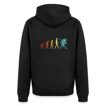 Taco Evolution Al Pastor Assaisonnement Taco à coquille dure - Veste à capuche bio Premium Unisexe - noir - Dos - Nico (187cm)