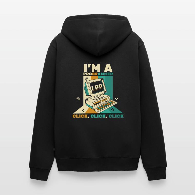 I'm A Programmer Click Softwareingenieur Coder Unisex Premium Bio Zip Hoodie