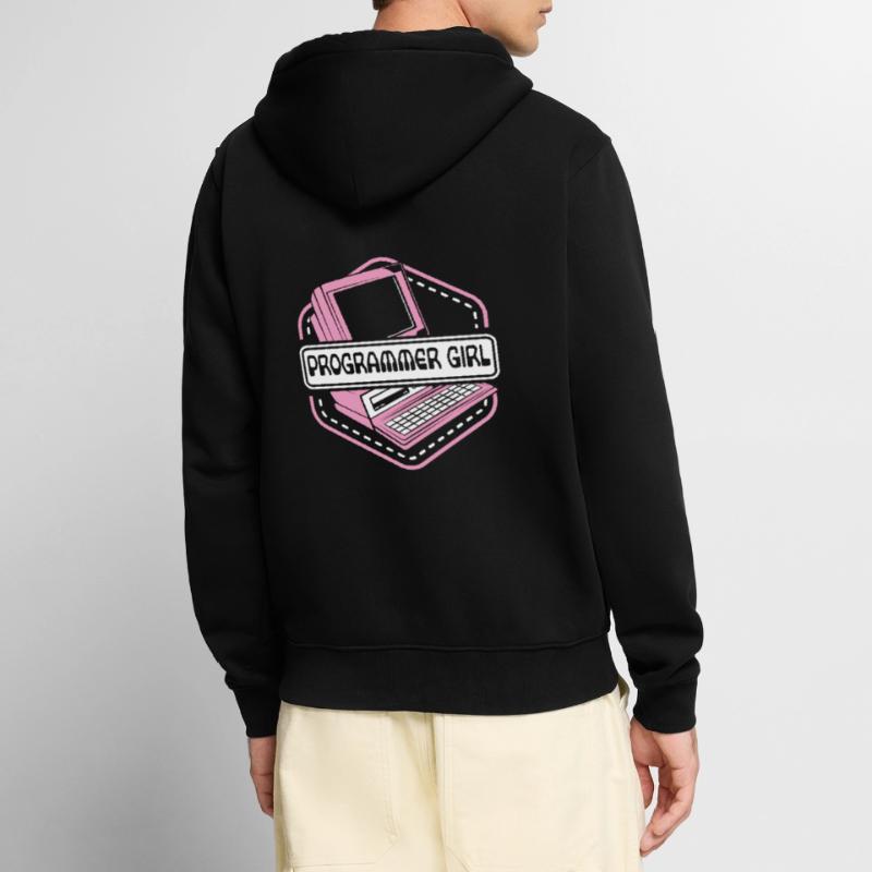 Programmer Girl Software Engineer Developer Unisex Premium Organic Zip Hoodie