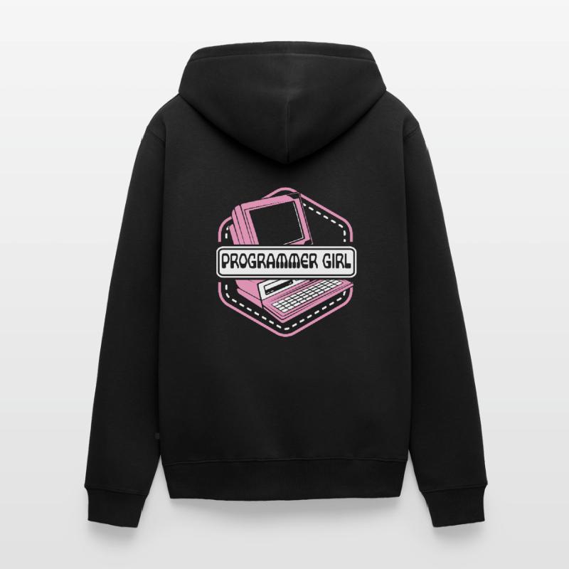 Programmer Girl Software Engineer Developer Unisex Premium Organic Zip Hoodie