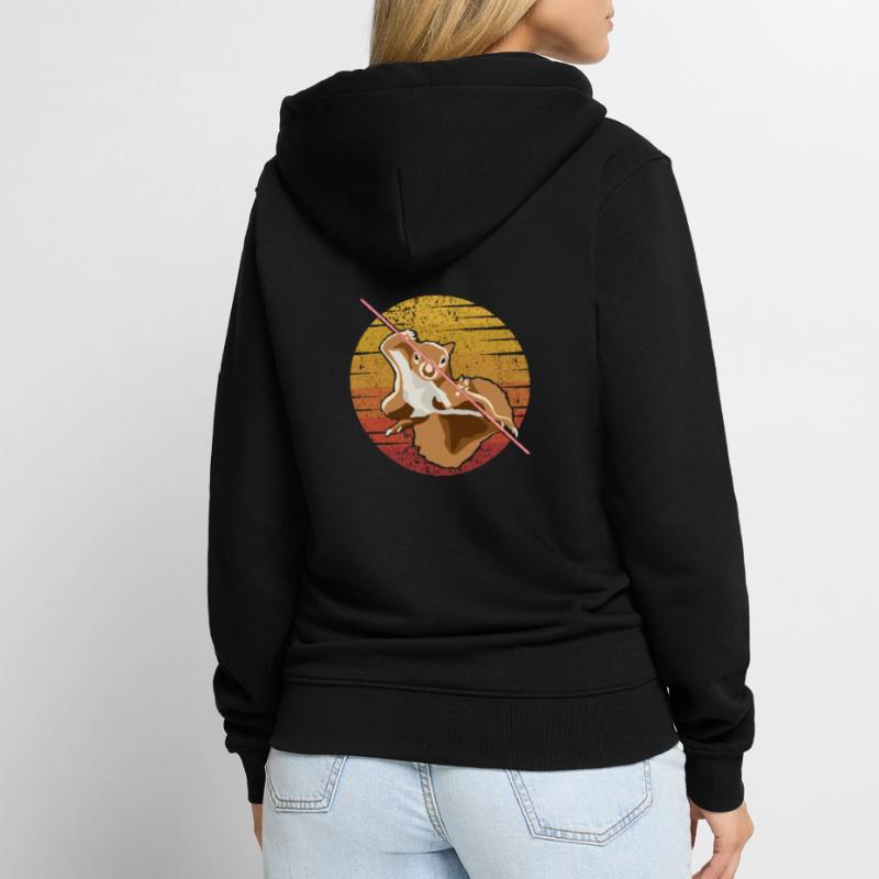 Fox Squirrel Squirrel Squirrel Squirrel Unisex Premium Organic Zip Hoodie