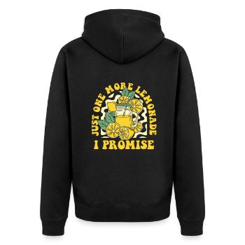 Juste une limonade de plus je promets Limonade - Veste à capuche bio Premium Unisexe - noir - Dos - Nico (187cm)