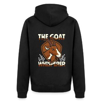 Le Goat Whisperer Agriculture Agriculteur biologique Agriculteur - Veste à capuche bio Premium Unisexe - noir - Dos - Nico (187cm)