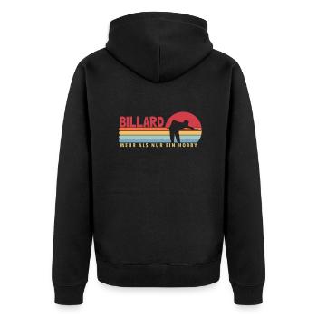 Le billard plus qu’une table de billard de billard de billard de loisir - Veste à capuche bio Premium Unisexe - noir - Dos - Nico (187cm)