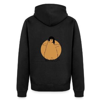 Manchot empereur Oiseau de mer Manchot royal Pingouin - Veste à capuche bio Premium Unisexe - noir - Dos - Nico (187cm)