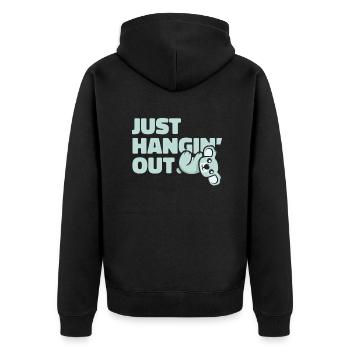 Juste traîner Koalabear Amoureux de l’eucalyptus Koala - Veste à capuche bio Premium Unisexe - noir - Dos - Nico (187cm)