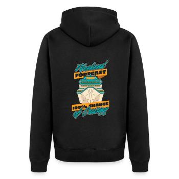 100% Chance Of Cruising Cruise Ship Cruise - Unisex Premium Organic Zip Hoodie - black - Back - Nico (187cm)