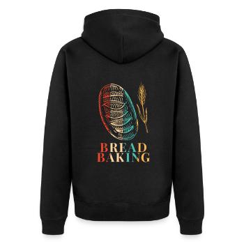 Pâte à pain rétro Bread Dough Bread Queen Lover - Veste à capuche bio Premium Unisexe - noir - Dos - Nico (187cm)