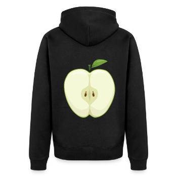 Apple Picking Slice Of Apple Butter Picker Apple - Unisex Premium Organic Zip Hoodie - black - Back - Nico (187cm)