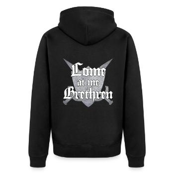 Venez à moi Frères Joute Ren Faire - Veste à capuche bio Premium Unisexe - noir - Dos - Nico (187cm)