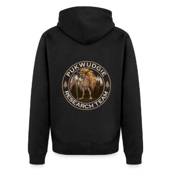Équipe de recherche de Pukwudgie Monster Believe Cryptide - Veste à capuche bio Premium Unisexe - noir - Dos - Nico (187cm)