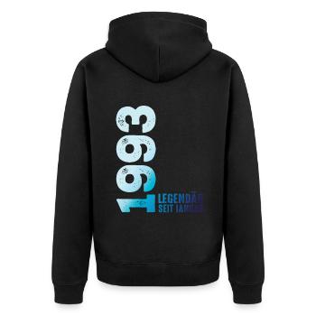 Edition Limitée Janvier 1993 Légendaire depuis Janvier - Veste à capuche bio Premium Unisexe - noir - Dos - Nico (187cm)