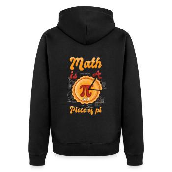 Math est un élément de la conception de balises Pi - Veste à capuche bio Premium Unisexe - noir - Dos - Nico (187cm)