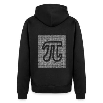 Jungle fascinante de numéros de balise Pi - Veste à capuche bio Premium Unisexe - noir - Dos - Nico (187cm)