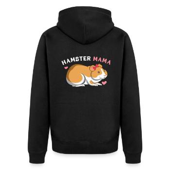 Conception d’amant des mamans hamsters - Veste à capuche bio Premium Unisexe - noir - Dos - Nico (187cm)