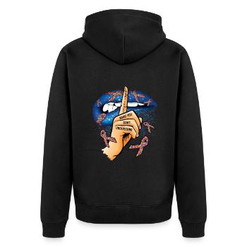 Ne pas juger l’autisme Ce que vous ne comprenez pas - Veste à capuche bio Premium Unisexe - noir - Dos - Nico (187cm)