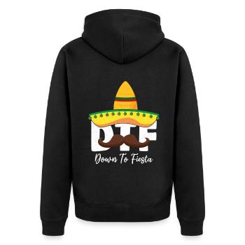 Cinco De Mayo : Jusqu’à la Fiesta Sombrero - Veste à capuche bio Premium Unisexe - noir - Dos - Nico (187cm)