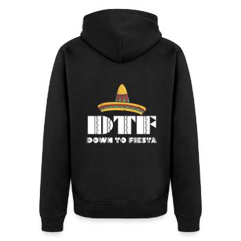 Cinco De Mayo : Jusqu’à la Fiesta Sombrero - Veste à capuche bio Premium Unisexe - noir - Dos - Nico (187cm)
