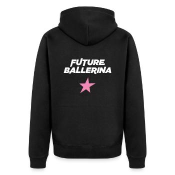 Future ballerine - Veste à capuche bio Premium Unisexe - noir - Dos - Nico (187cm)
