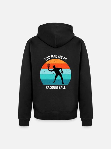 Racqueetball - Unisex Premium Organic Zip Hoodie - black