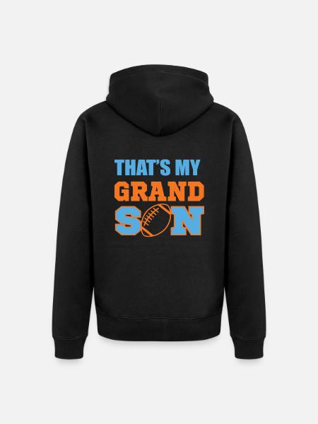 ThatsMyGrandson - Unisex Premium Organic Zip Hoodie - black