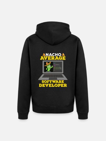Cinco De Mayo Software Developer - Unisex Premium Organic Zip Hoodie - black