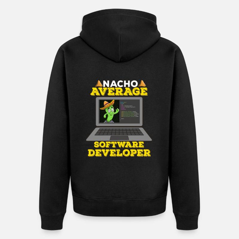 Cinco De Mayo Software Entwickler - Unisex Premium Bio Zip Hoodie - Schwarz
