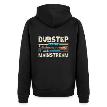 Didgeridoo Dubstep Before It Was Mainstream - Unisex Premium Bio Zip Hoodie - Schwarz - Hinten - Nico (187cm)