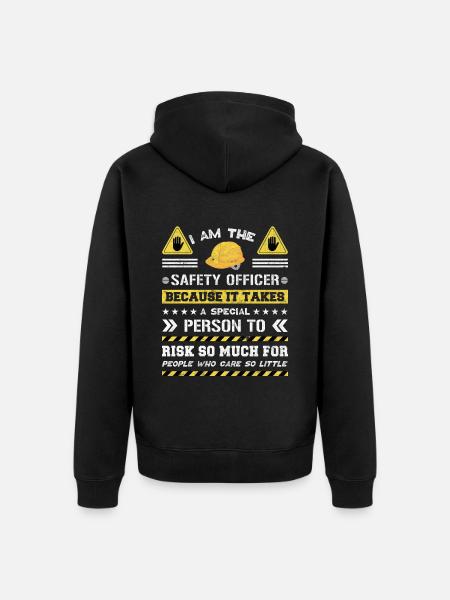 Safety Manager Safety Officer - Unisex Premium Organic Zip Hoodie - black