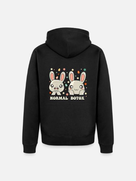 Easter Easter Plastic Surgeon Botox - Unisex Premium Organic Zip Hoodie - black