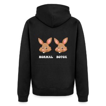 Easter Easter Plastic Surgeon Botox - Unisex Premium Organic Zip Hoodie - black - Back - Nico (187cm)