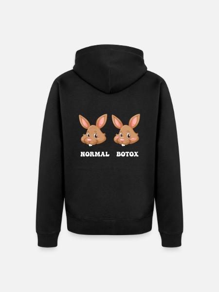 Easter Easter Plastic Surgeon Botox - Unisex Premium Organic Zip Hoodie - black