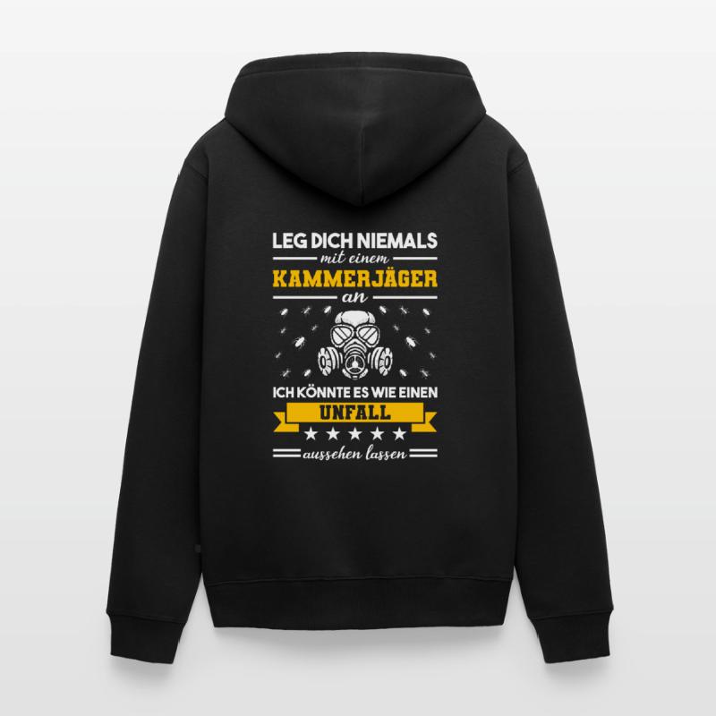 Kammerjäger Schädlingsbekämpfer Unisex Premium Bio Zip Hoodie